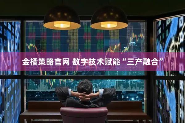 金橘策略官网 数字技术赋能“三产融合”