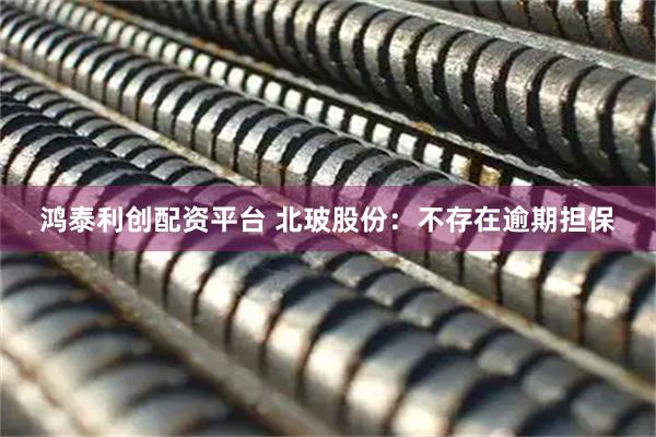 鸿泰利创配资平台 北玻股份：不存在逾期担保