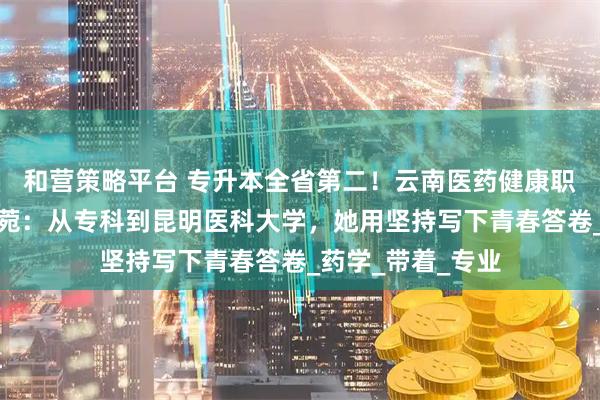 和营策略平台 专升本全省第二！云南医药健康职业学院学子曹永菀：从专科到昆明医科大学，她用坚持写下青春答卷_药学_带着_专业
